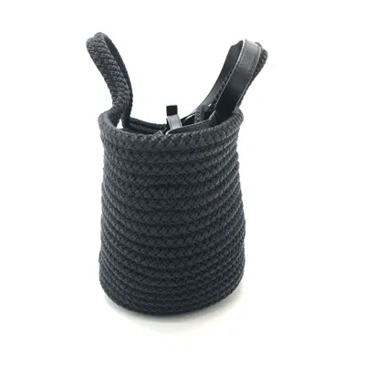 Pre-owned Balenciaga Black Nylon Leather Basket Shoulder Bag ()