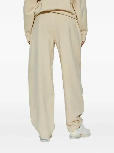 Sportmax Noble Joggers With Drawstring Waist In Neutral