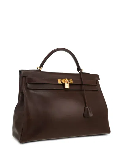 Pre-owned Hermes Kelly Box Leather Handbag