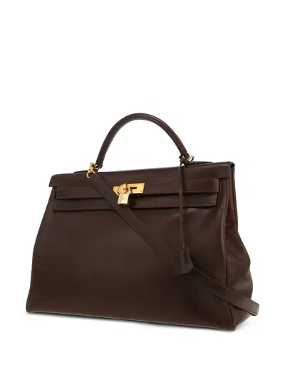 Pre-owned Hermes Kelly Box Leather Handbag