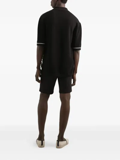 Dolce & Gabbana Stretch-cotton Bermuda Shorts In Black