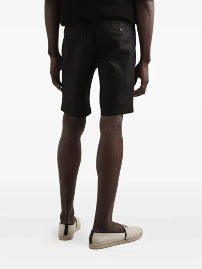 Dolce & Gabbana Stretch-cotton Bermuda Shorts In Black