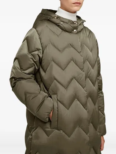 Geox Chloo Puffer Coat In Green