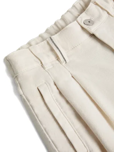 Brunello Cucinelli Pleated Trousers In Neutral