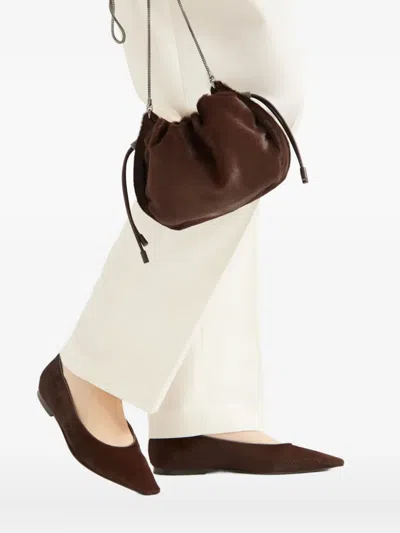 Brunello Cucinelli Women Bucket Mellow Mini Pony Skin Shoulder Bag