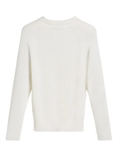 Brunello Cucinelli Knitted Polo Shirt In White