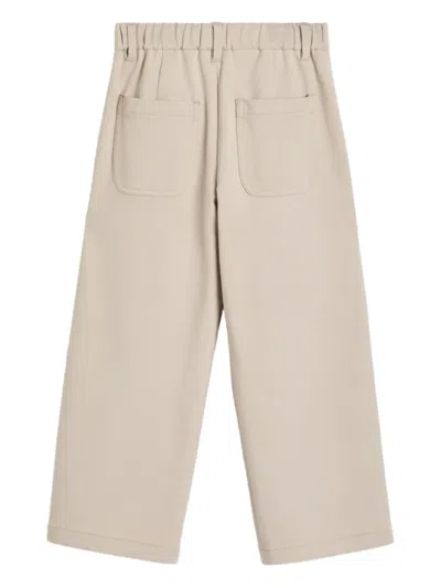 Brunello Cucinelli A-line Pleated Trousers In Neutral