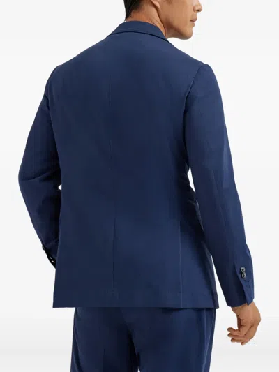 Brunello Cucinelli Double-breasted Blazer In Blue