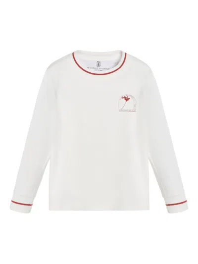 Brunello Cucinelli Long-sleeve T-shirt In White