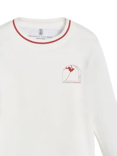 Brunello Cucinelli Long-sleeve T-shirt In White