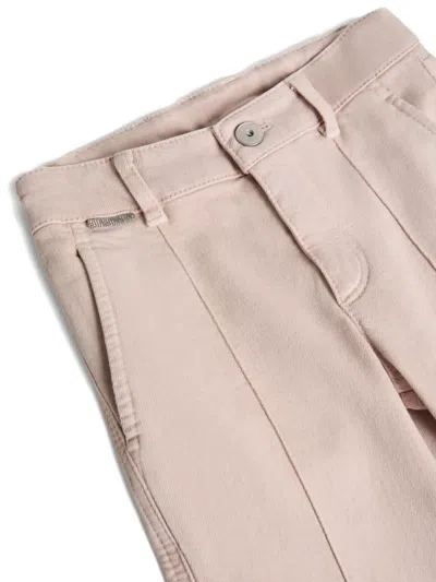 Brunello Cucinelli Seam-detailing Trousers In Pink