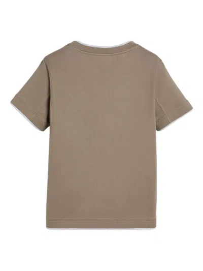 Brunello Cucinelli Crew-neck T-shirt In Brown