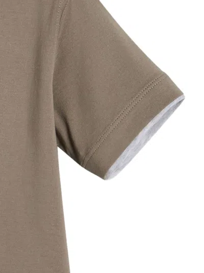 Brunello Cucinelli Crew-neck T-shirt In Brown