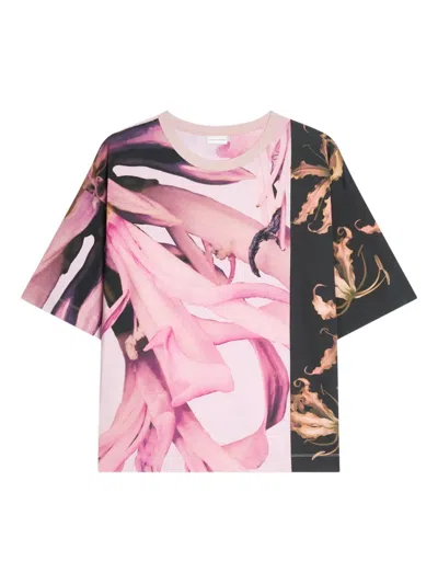 Dries Van Noten Pink Oversized T-shirt In Pink