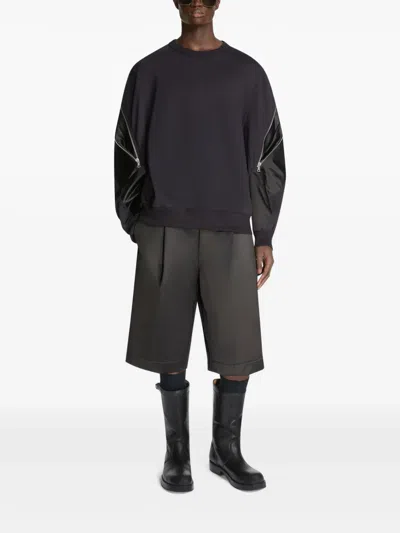Dries Van Noten Pleated Shorts In Black
