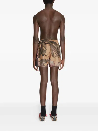 Dries Van Noten Floral-print Swim Shorts In Multi