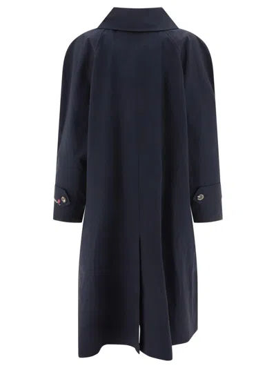 Marni Single-breasted Long Coat In Blue