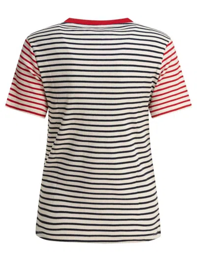 Ines De La Fressange Striped Ribbed Top