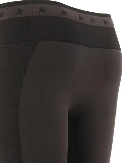 Golden Goose Star Patterned Legging In Black