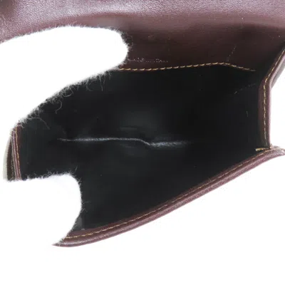 Pre-owned Burberry Beige Brown Coated Canvas Leather Wallet (bi-fold) ()