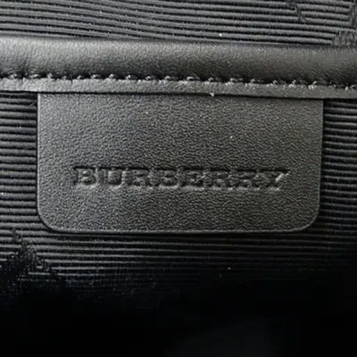 Pre-owned Burberry Blue Red Color Coated Canvas Clutch Bag Pouch ()