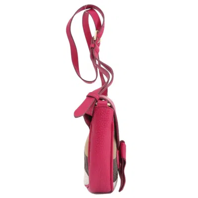 Pre-owned Burberry Red Color Leather Shoulder Bag ()