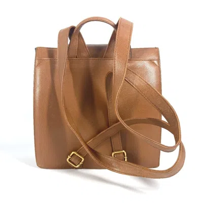 Pre-owned Bvlgari Brown Leather Backpack ()
