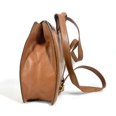 Pre-owned Bvlgari Brown Leather Backpack ()
