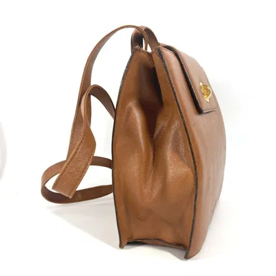 Pre-owned Bvlgari Brown Leather Backpack ()