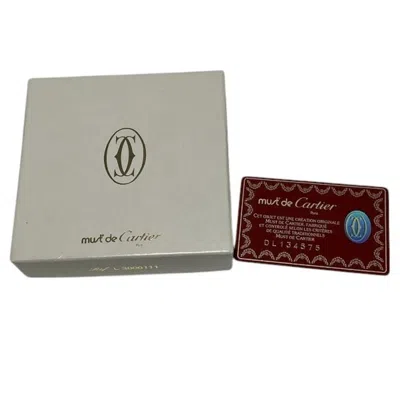 Pre-owned Cartier Bordeaux Leather Coin Purse/coin Case ()
