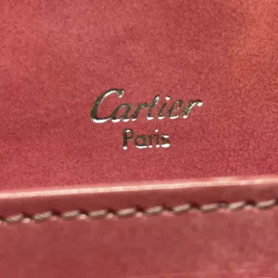 Pre-owned Cartier Pink Leather Long Wallet (bi-fold) ()