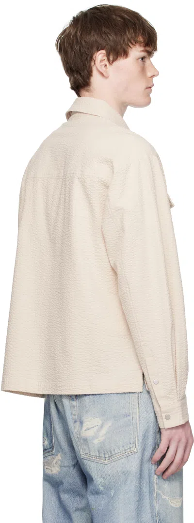 Represent Off-white Textured Long Sleeve Shirt