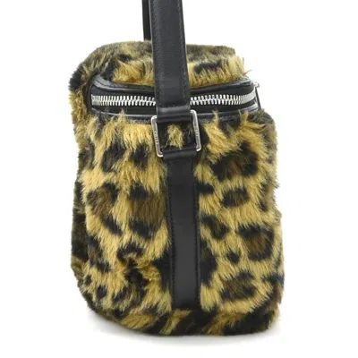 Pre-owned Celine Black Brown Fur Leather Shoulder Bag ()
