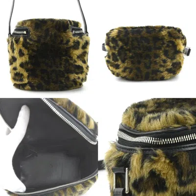 Pre-owned Celine Black Brown Fur Leather Shoulder Bag ()