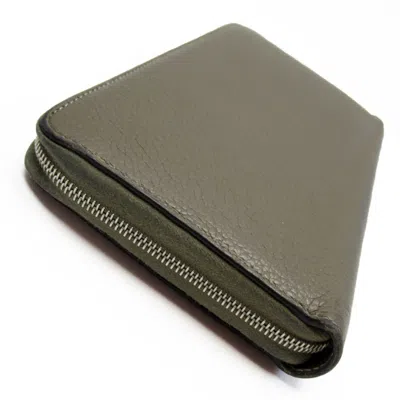 Pre-owned Celine Grayish Leather Coin Purse/coin Case ()