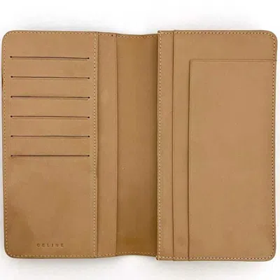 Pre-owned Celine Macadam Brown Pvc Long Wallet (bi-fold) ()