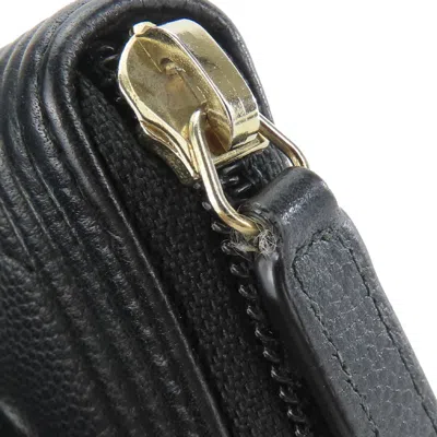 Pre-owned Chanel Black Grained Calfskin Coin Purse/coin Case ()