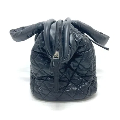 Pre-owned Chanel Black Nylon Boston Bag Handbag ()
