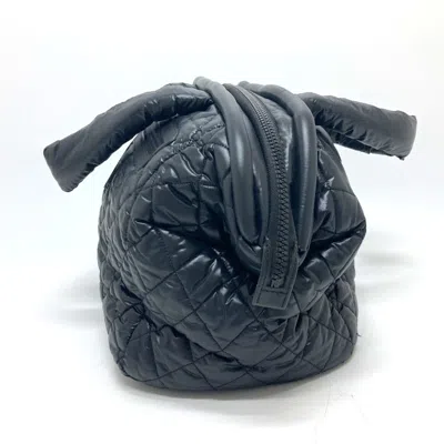 Pre-owned Chanel Black Nylon Boston Bag Handbag ()