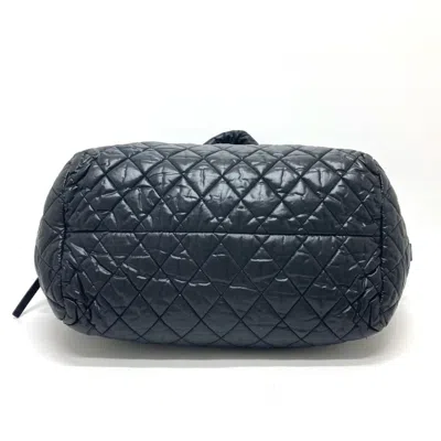 Pre-owned Chanel Black Nylon Boston Bag Handbag ()