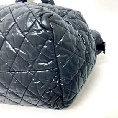 Pre-owned Chanel Black Nylon Boston Bag Handbag ()