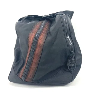 Pre-owned Chanel Black Nylon Boston Bag Shoulder Bag ()