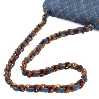 Pre-owned Chanel Blue Denim Shoulder Bag ()