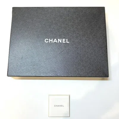 Pre-owned Chanel Light Gray Fabric Clutch Bag ()