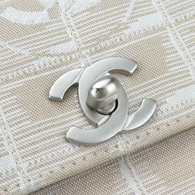 Pre-owned Chanel New Travel Line Pink Beige Nylon Shoulder Bag ()