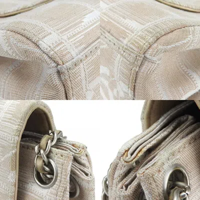 Pre-owned Chanel New Travel Line Pink Beige Nylon Shoulder Bag ()