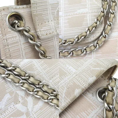 Pre-owned Chanel New Travel Line Pink Beige Nylon Shoulder Bag ()
