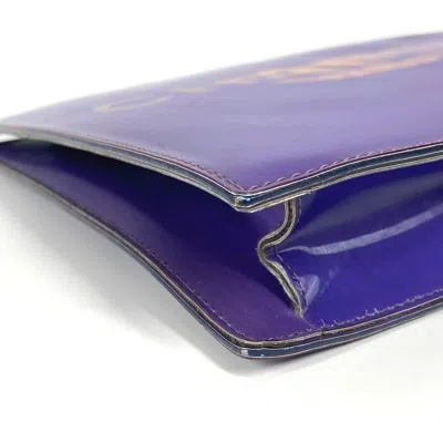 Pre-owned Chanel Purple Vinyl Shoulder Bag ()