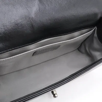 Pre-owned Chanel Wild Stitch Black Leather Shoulder Bag ()