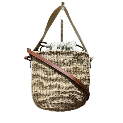 Pre-owned Chloé Beige Paper Linen Leather Handbag Shoulder Bag ()